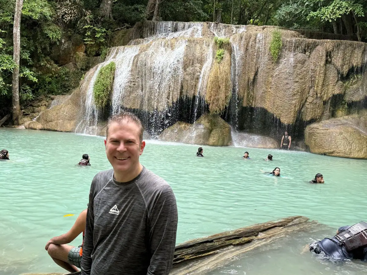Kanchanaburi Erawan Waterfall Private Day Tour from Bangkok
